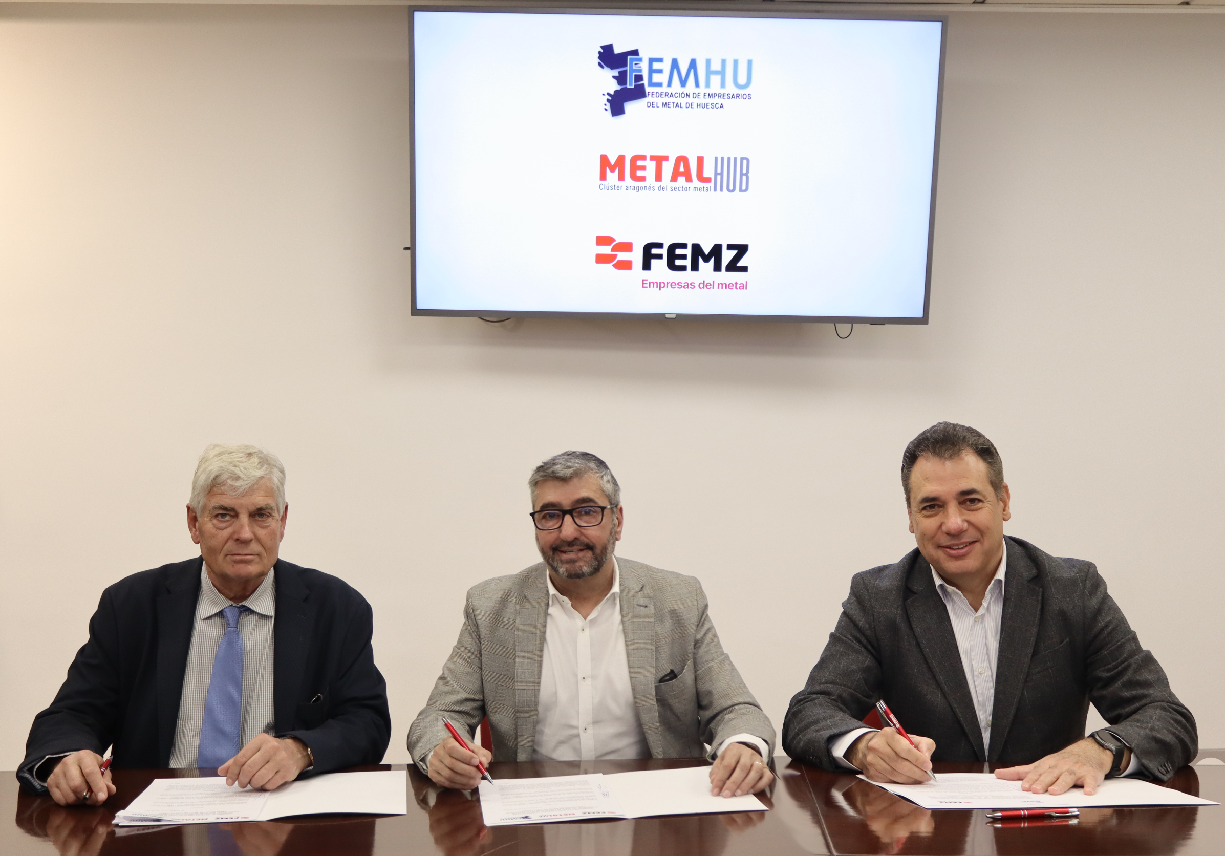 FEMZ, MetalHUB y FEMHU unen fuerzas para impulsar el desarrollo del sector del metal en Aragón